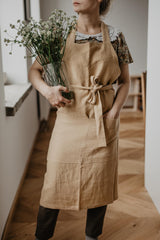 Immaculate Vegan - AmourLinen Linen bib apron