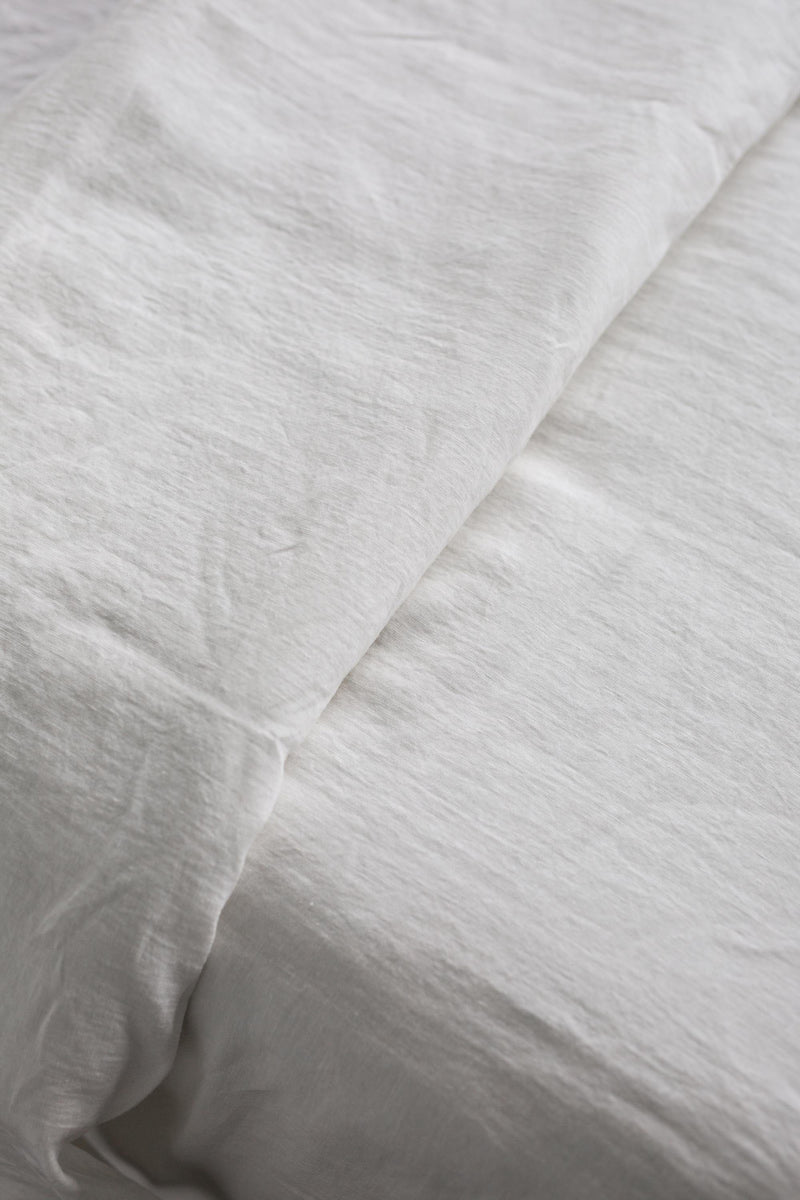 AmourLinen Linen duvet cover in White
