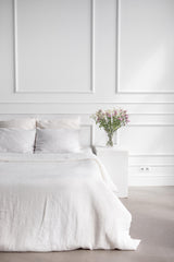 Immaculate Vegan - AmourLinen Linen duvet cover in White