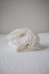 Immaculate Vegan - AmourLinen Linen fitted sheet in White