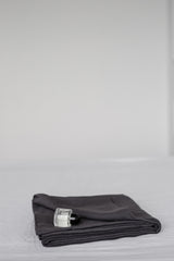 Immaculate Vegan - AmourLinen Linen flat sheet in Charcoal