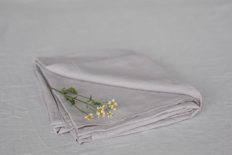 AmourLinen Linen flat sheet in Cream
