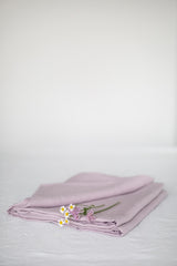 Immaculate Vegan - AmourLinen Linen flat sheet in Dusty Rose