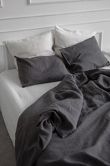 Immaculate Vegan - AmourLinen Linen pillowcase in Charcoal