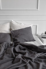 Immaculate Vegan - AmourLinen Linen pillowcase in Charcoal