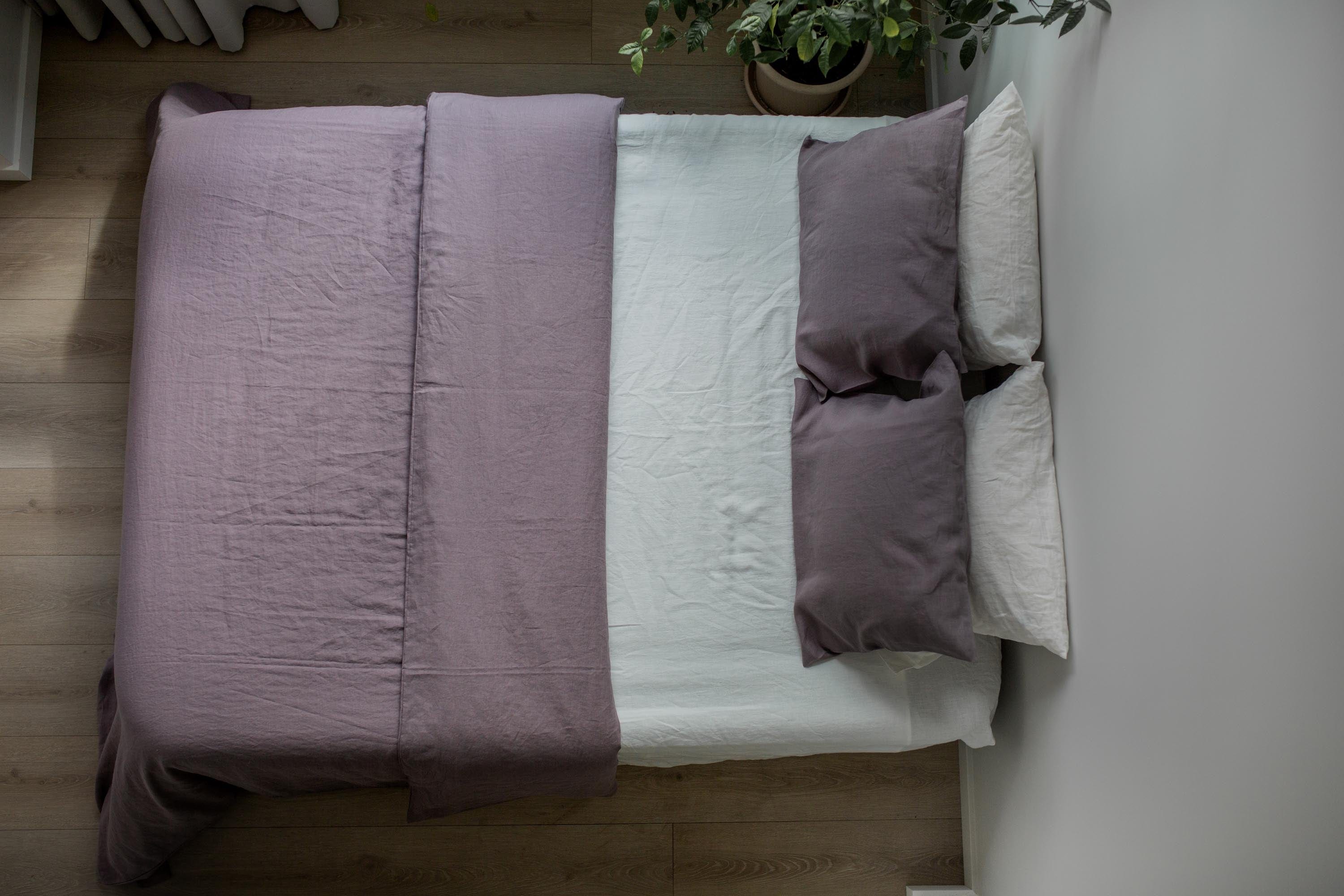 AmourLinen Linen pillowcase in Dusty Lavender