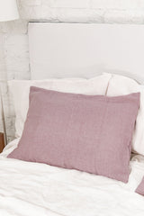 Immaculate Vegan - AmourLinen Linen pillowcase in Dusty Rose