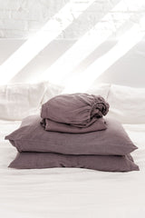 Immaculate Vegan - AmourLinen Linen sheets set in Dusty Lavender