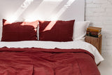 Immaculate Vegan - AmourLinen Linen sheets set in Terracotta