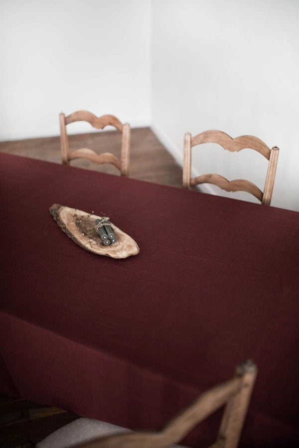 AmourLinen Linen tablecloth in Terracotta