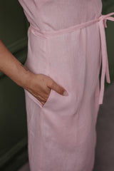 Immaculate Vegan - AmourLinen Linen wrap dress Olivia