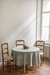 Immaculate Vegan - AmourLinen Round linen tablecloth