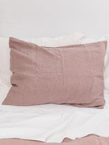 Immaculate Vegan - AmourLinen Linen pillowcase in Rosy Brown Small Deco / Rosy Brown