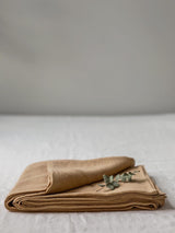 Immaculate Vegan - AmourLinen Linen flat sheet in Mustard US King / Mustard