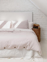Immaculate Vegan - AmourLinen Linen sheets set in Cream US King + Queen pillowcases / Cream
