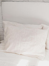 Immaculate Vegan - AmourLinen Linen pillowcase in White US Standard / White