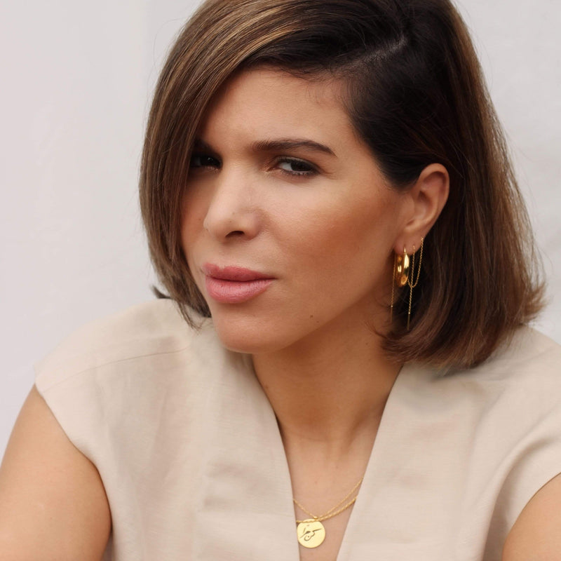 Ana Dyla Be Free Recycled 925 Sterling Silver Necklace | Gold Vermeil