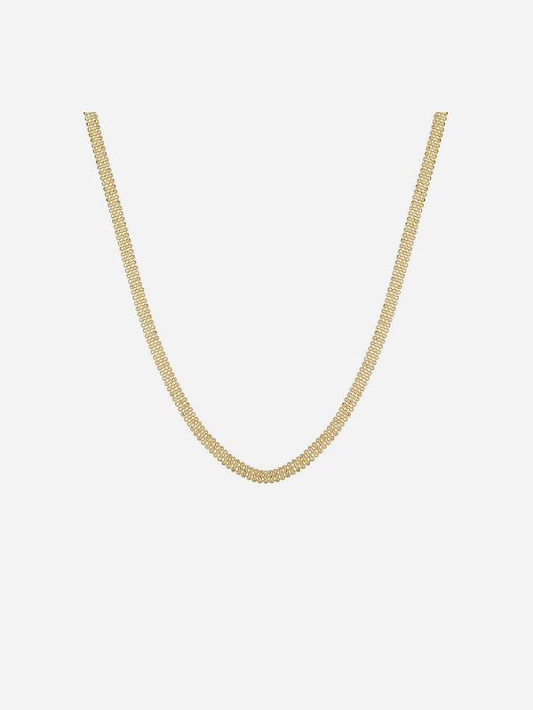 Ana Dyla Cleo Recycled 925 Sterling Silver Necklace | Gold Vermeil