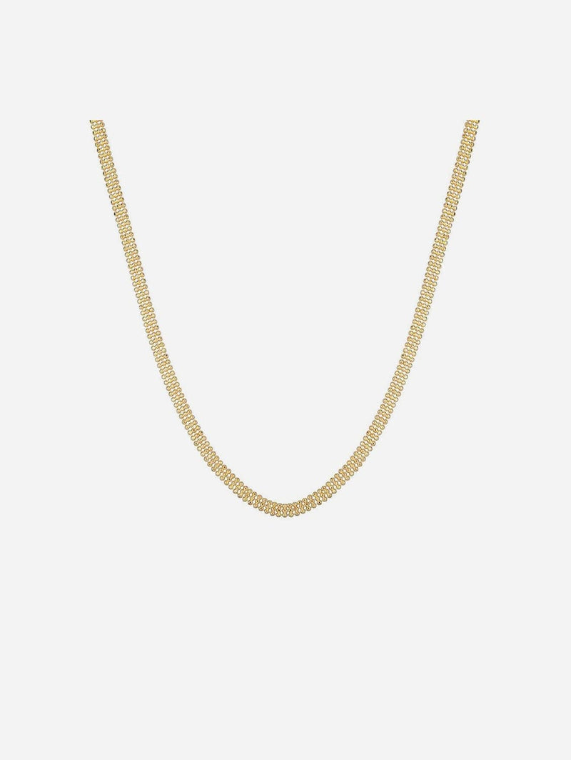 Ana Dyla Cleo Recycled 925 Sterling Silver Necklace | Gold Vermeil