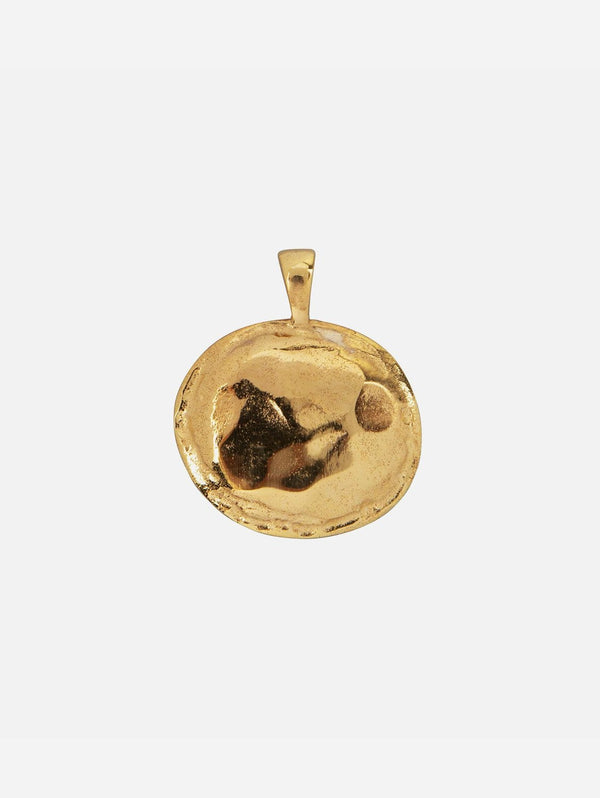 Ana Dyla Coins Recycled 925 Sterling Silver Pendant | Gold Vermeil