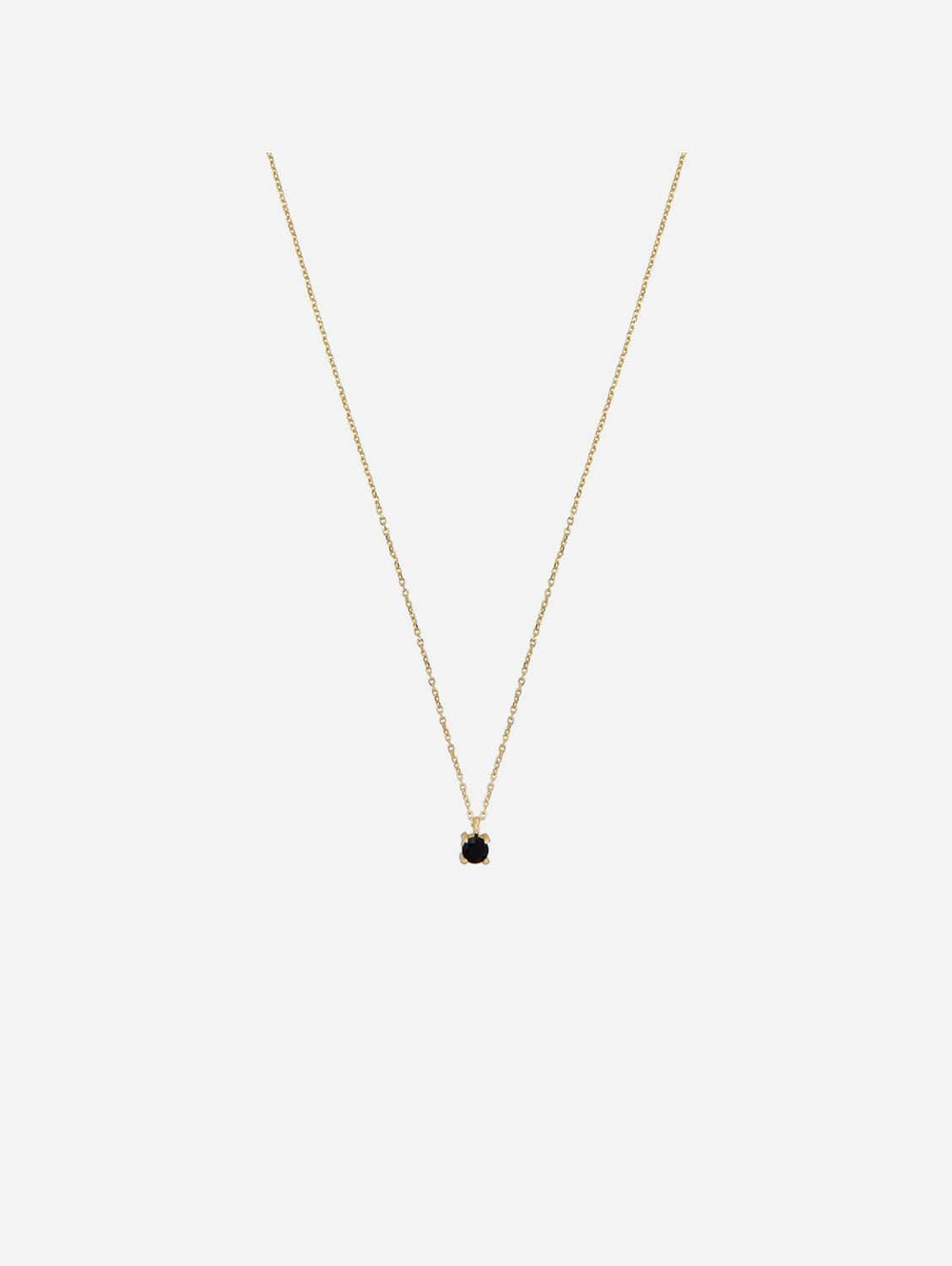 Irem Recycled 925 Sterling Silver Black Spinel Necklace | Gold Vermeil