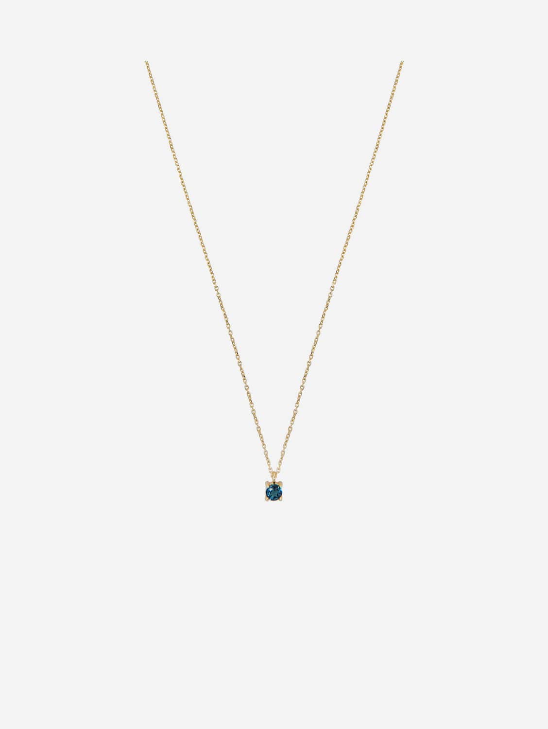Ana Dyla Niamh Recycled 925 Sterling Silver London Topaz Necklace | Gold Vermeil