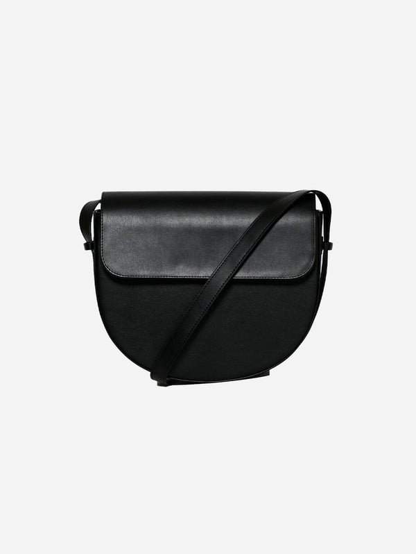 Aurora Italian Leather and Suede Crossbody Saddle Bag | Overland