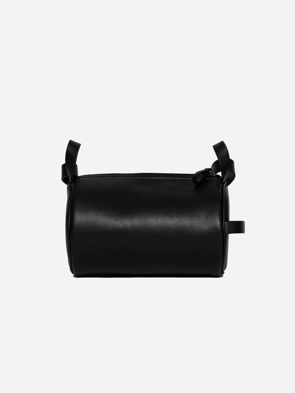Argot Flute Vegan Leather Handbag | Black