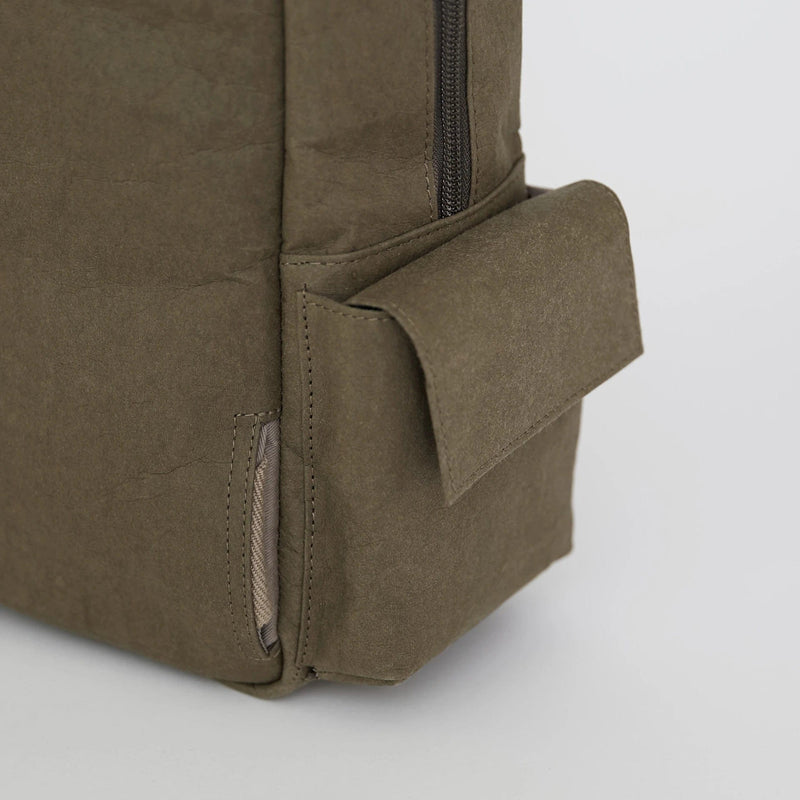 ARGOT Verlan Vegan Leather Wood Backpack | Olive