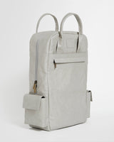 ARGOT Verlan Vegan Leather Wood Backpack | Silver