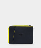 Immaculate Vegan - ASHOKA Paris Grand porte-carte en champignon zippé Mylo™️ jaune