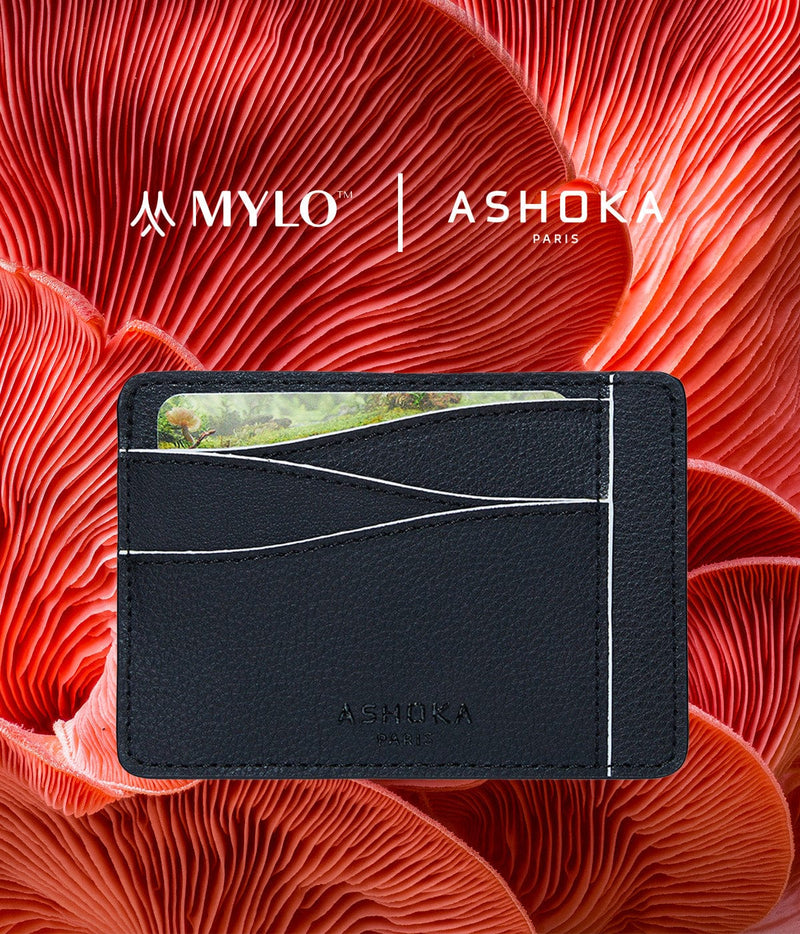 ASHOKA Paris Grand porte-cartes en champignon Mylo™️ blanc