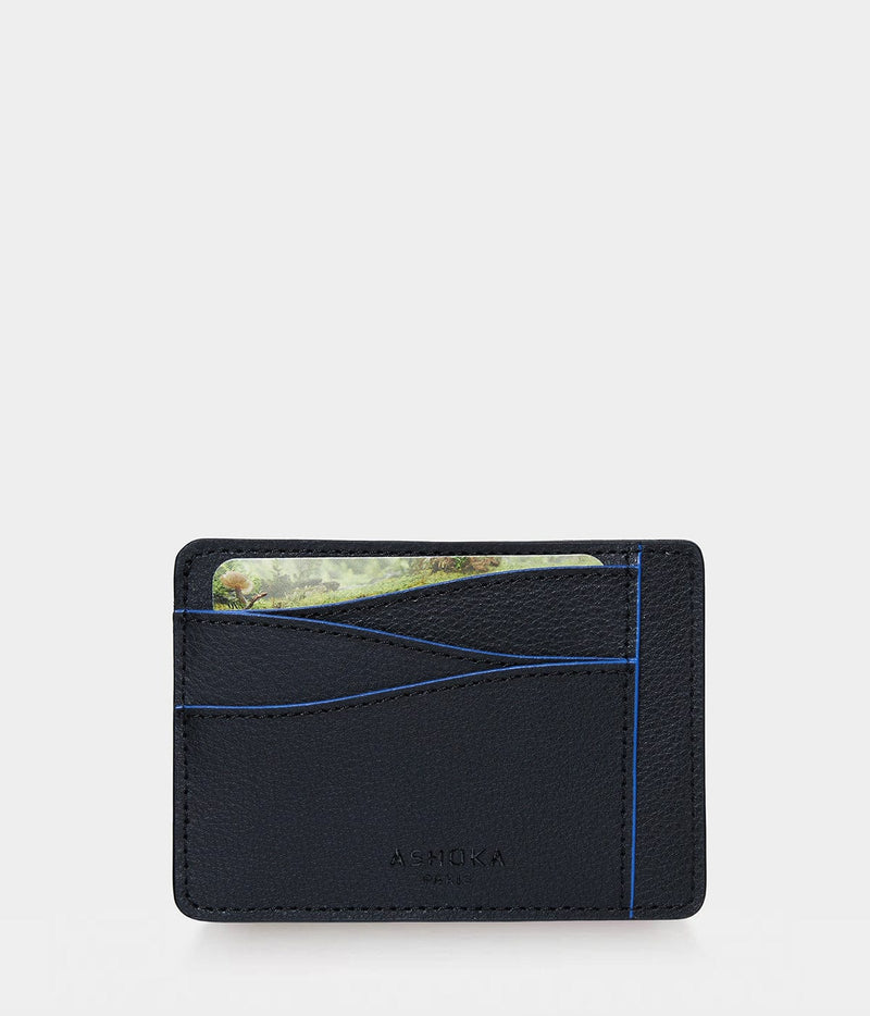 ASHOKA Paris Grand porte-cartes en champignon Mylo™️ bleu