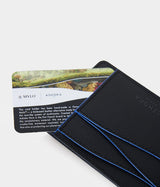 Immaculate Vegan - ASHOKA Paris Grand porte-cartes en champignon Mylo™️ bleu