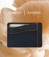 Immaculate Vegan - ASHOKA Paris Grand porte-cartes en champignon Mylo™️ orange