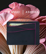 Immaculate Vegan - ASHOKA Paris Grand porte-cartes en champignon Mylo™️ rose