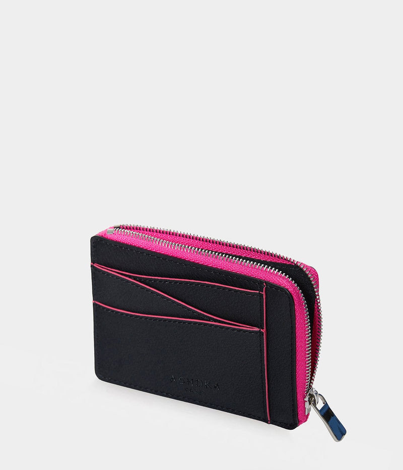 ASHOKA Paris Grand porte-cartes en champignon zippé Mylo™️ rose