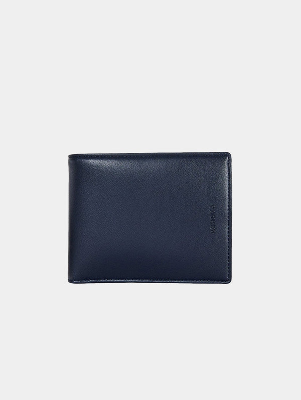 ASHOKA Paris Men's Vegan Apple Skin Leather Wallet | Navy