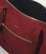 Immaculate Vegan - ASHOKA Paris Mia Vegan Suede Tote Bag | Burgundy