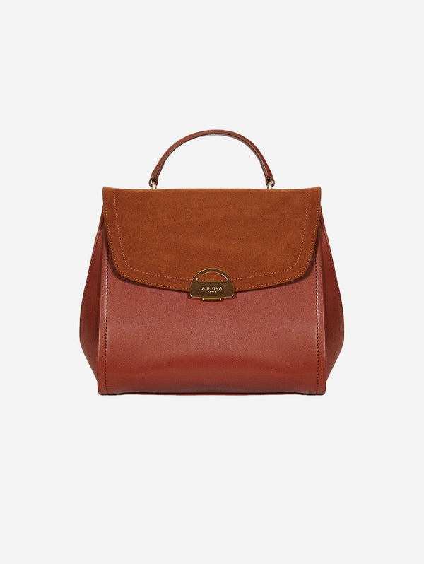 ASHOKA Paris Paname Oxymore Apple Leather & Microsuede Vegan Handbag | Camel