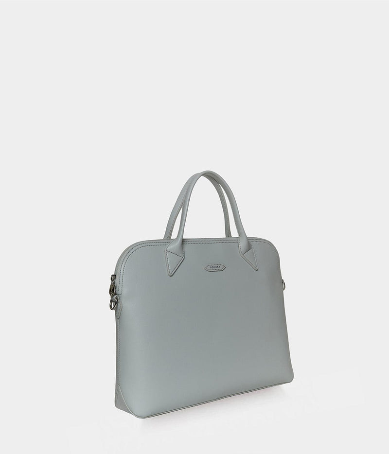 ASHOKA Paris Porte-documents full Apple Skin City gris perle