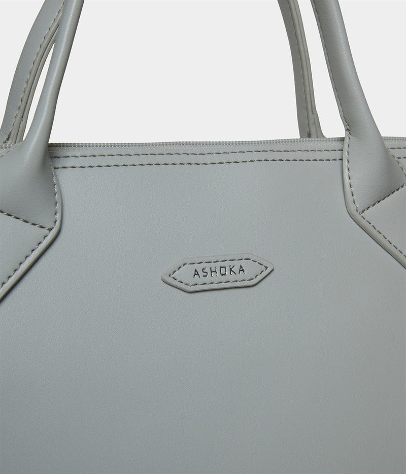 ASHOKA Paris Porte-documents full Apple Skin City gris perle
