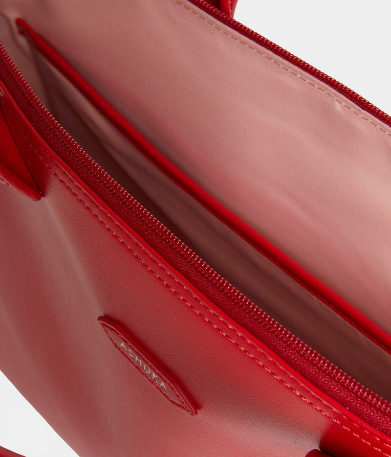 ASHOKA Paris Porte-documents full Apple Skin City rouge