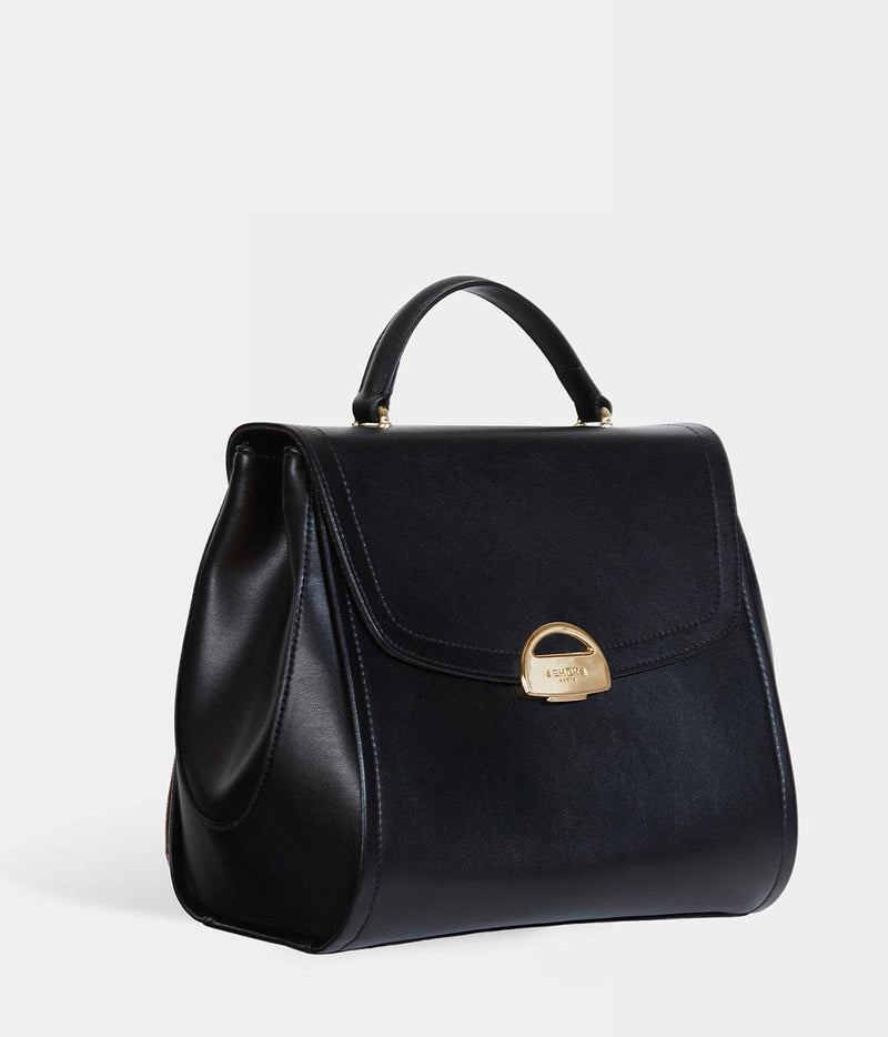 ASHOKA Paris Sac à main Paname full Apple Skin noir