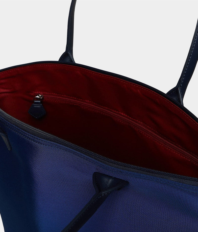 ASHOKA Paris Sac cabas Jolly Apple Skin et Nylon recyclé bleu marine