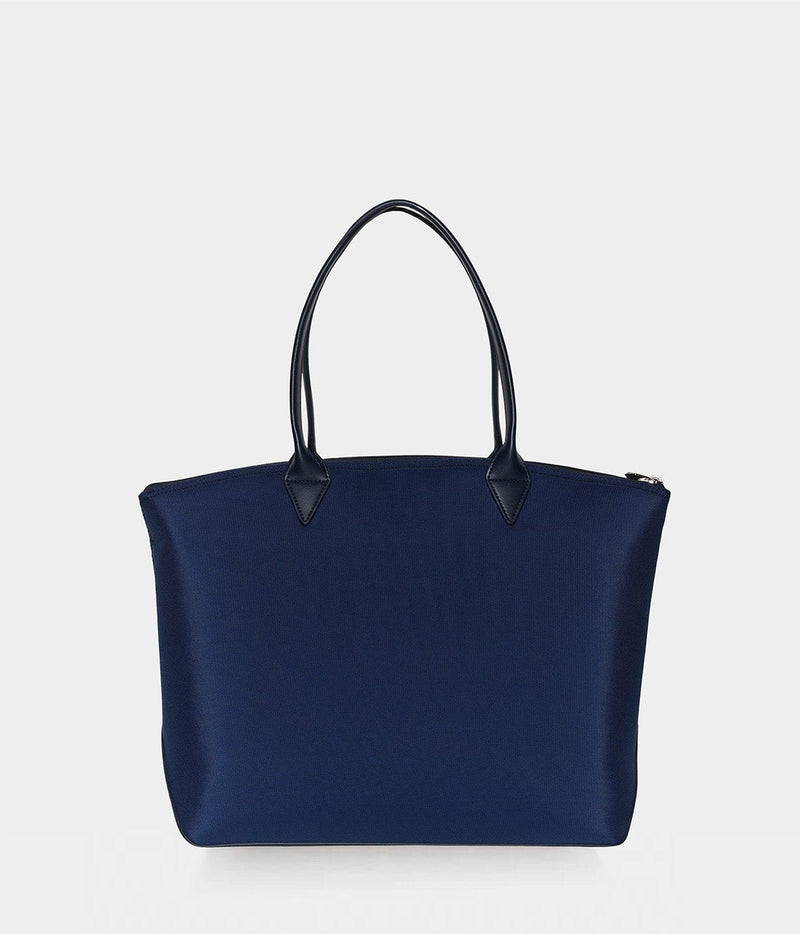 ASHOKA Paris Sac cabas Jolly Apple Skin et Nylon recyclé bleu marine
