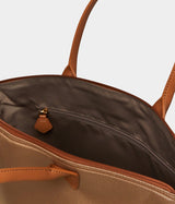 Immaculate Vegan - ASHOKA Paris Sac cabas Jolly Apple Skin et Nylon recyclé caramel