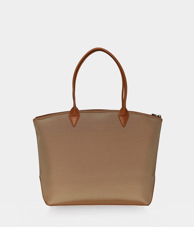 ASHOKA Paris Sac cabas Jolly Apple Skin et Nylon recyclé caramel
