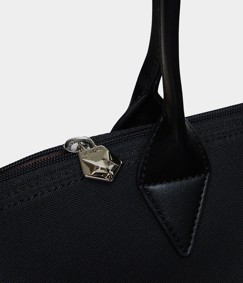 ASHOKA Paris Sac cabas Jolly Apple Skin et Nylon recyclé noir