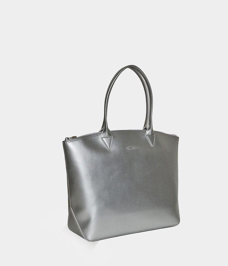 ASHOKA Paris Sac cabas Jolly full Apple Skin argent